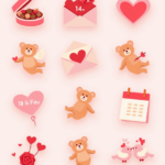 Valentine’s Day & Love - Sticker Sheet v6